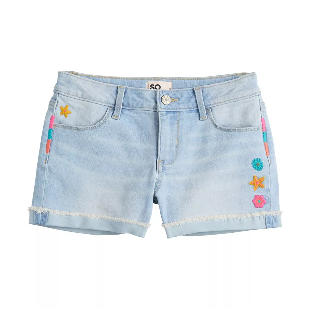 Girls 6-20 SO® Midrise Denim Shortie Shorts in Regular & Plus Size 6 Girls 6-20 SO® Midrise Denim Shortie Shorts in Regular & Plus Size - Image 6