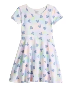 Disney's Minnie Mouse Girls 4-12 Tie Dye Adaptive Hi-Low Skater Dress by Jumping Beans®