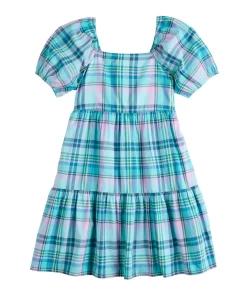 Girls 6-20 SO® Favorite Babydoll Dress in Regular & Plus Size -jumping beans shop 5870161 Teal Plaid